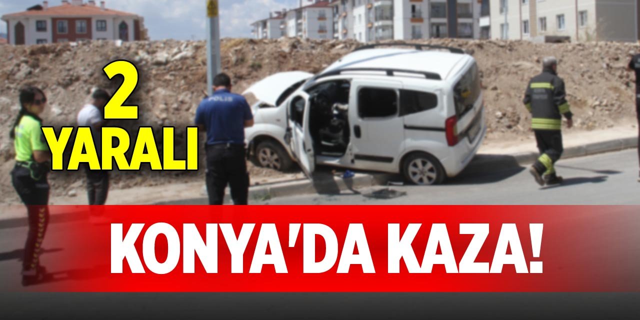 Konya'da kaza! 2 yaralı