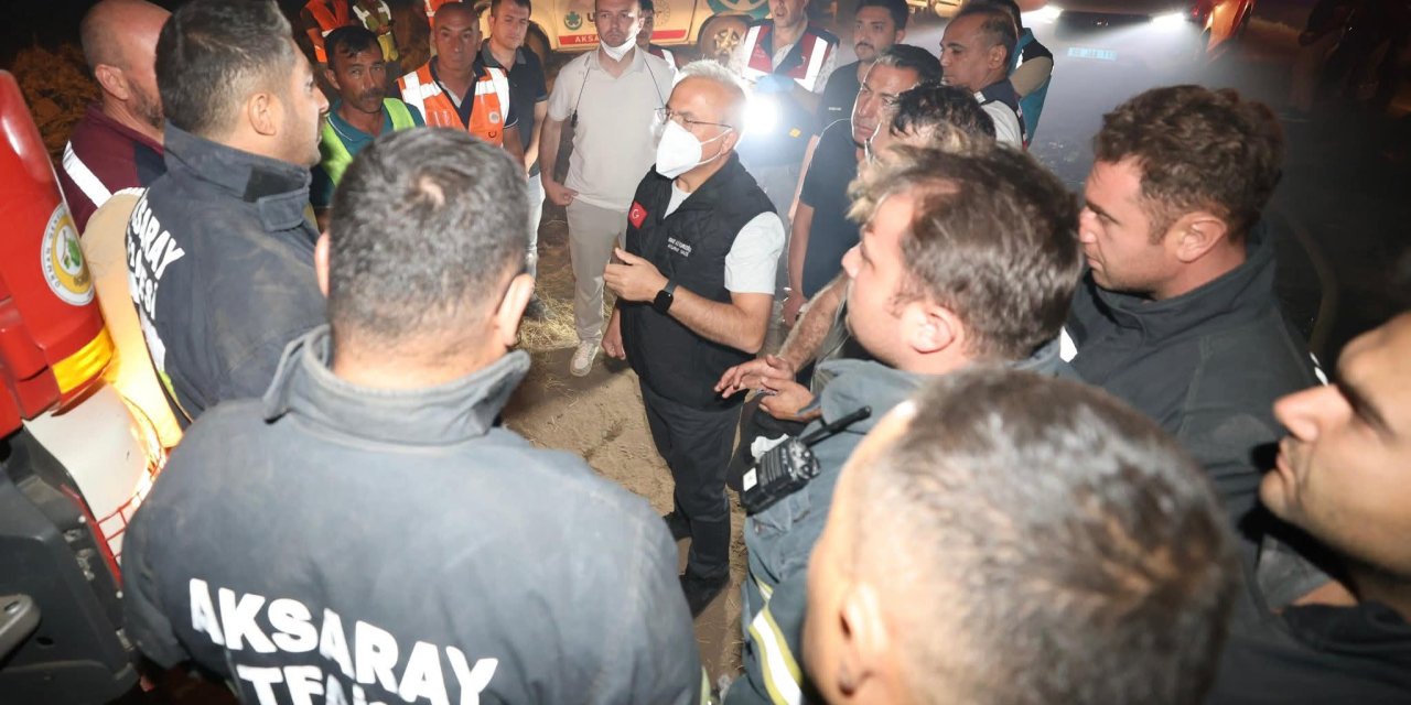 Aksaray'da orman yangını