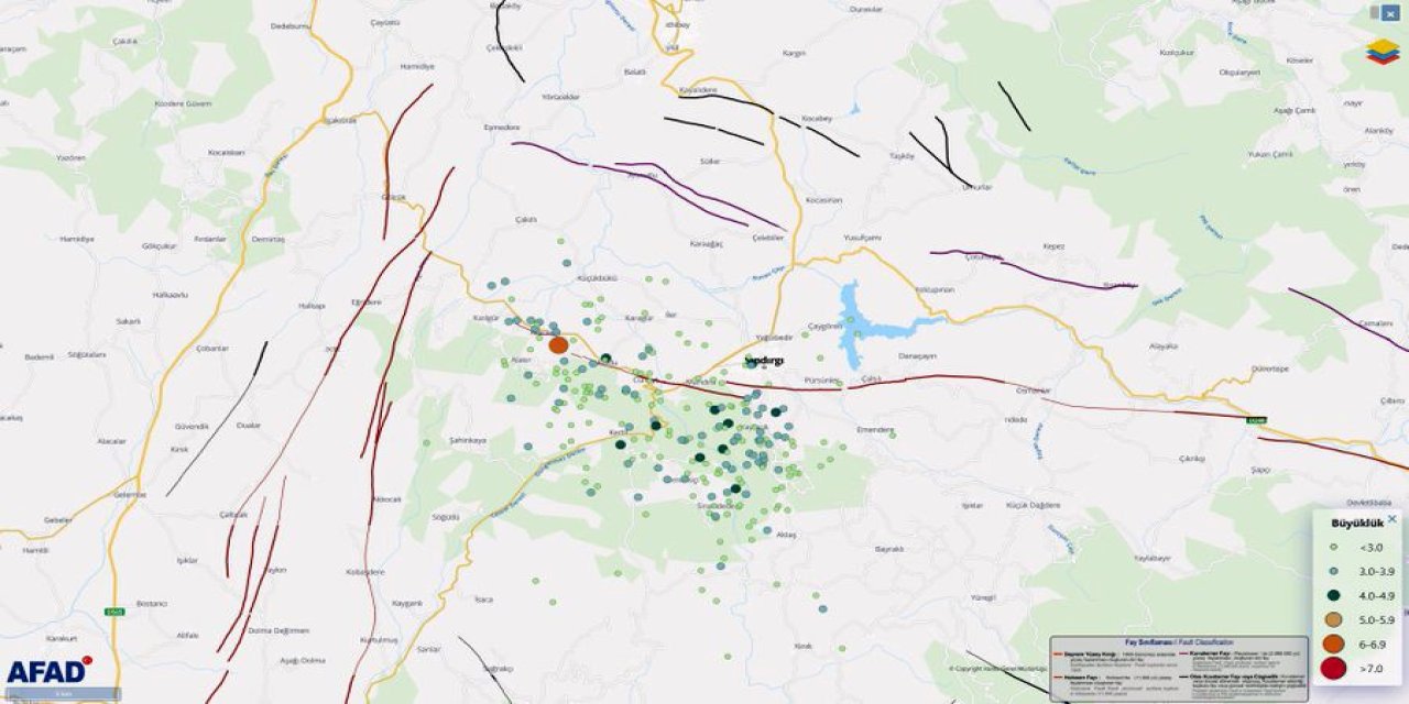 Büyük depremin ardından 237 artçı meydana geldi