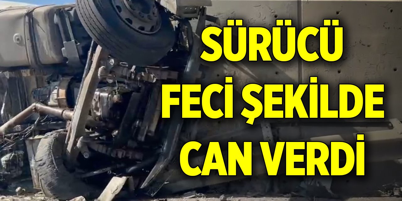 Bursa'daki sürücü feci şekilde can verdi