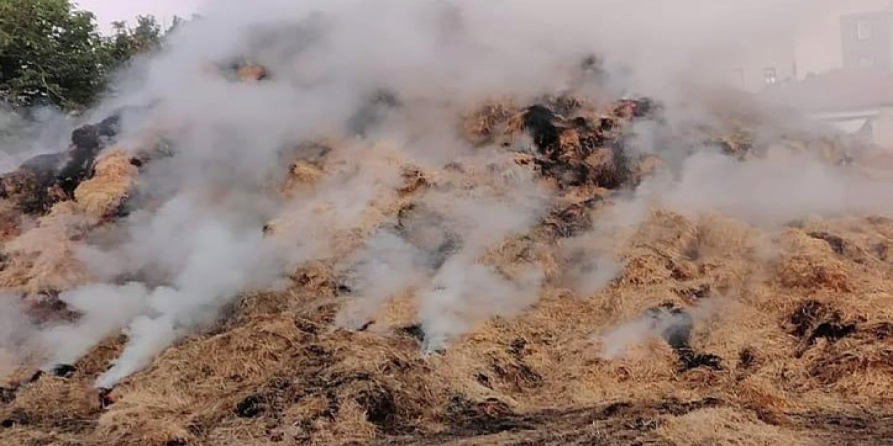Konya'da balyadan yangın çıktı