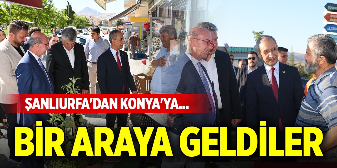 Şanlıurfa'dan Konya'ya... Bir araya geldiler