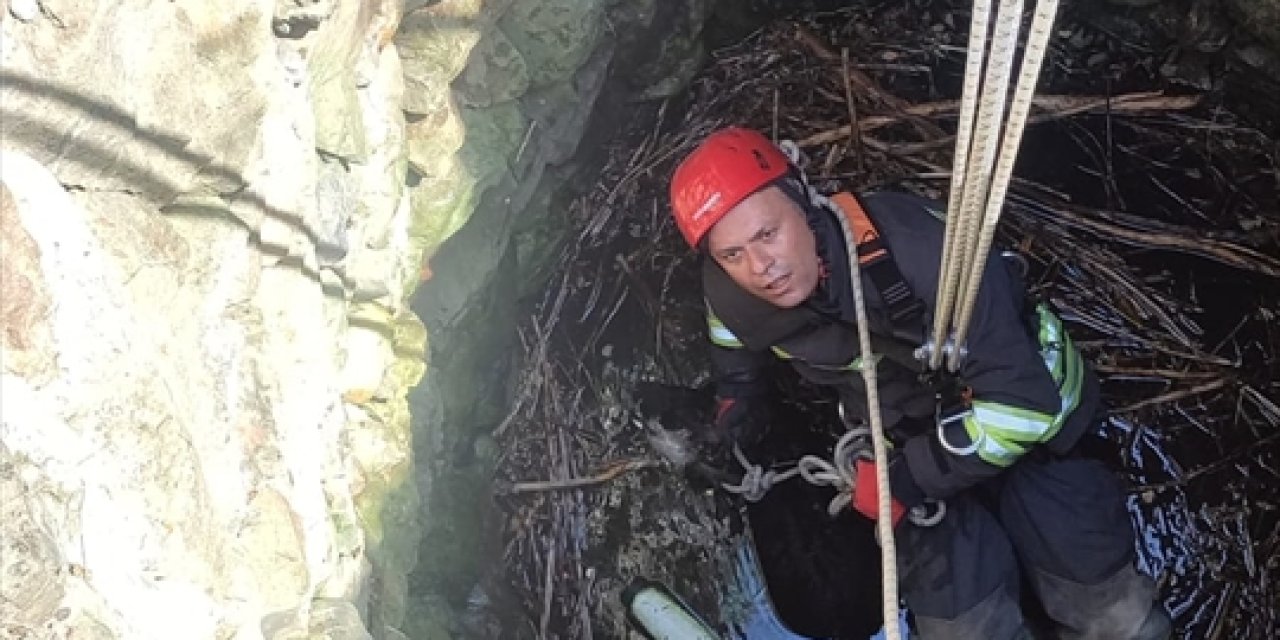 Konya'da kuyuya düştü, böyle kurtarıldı