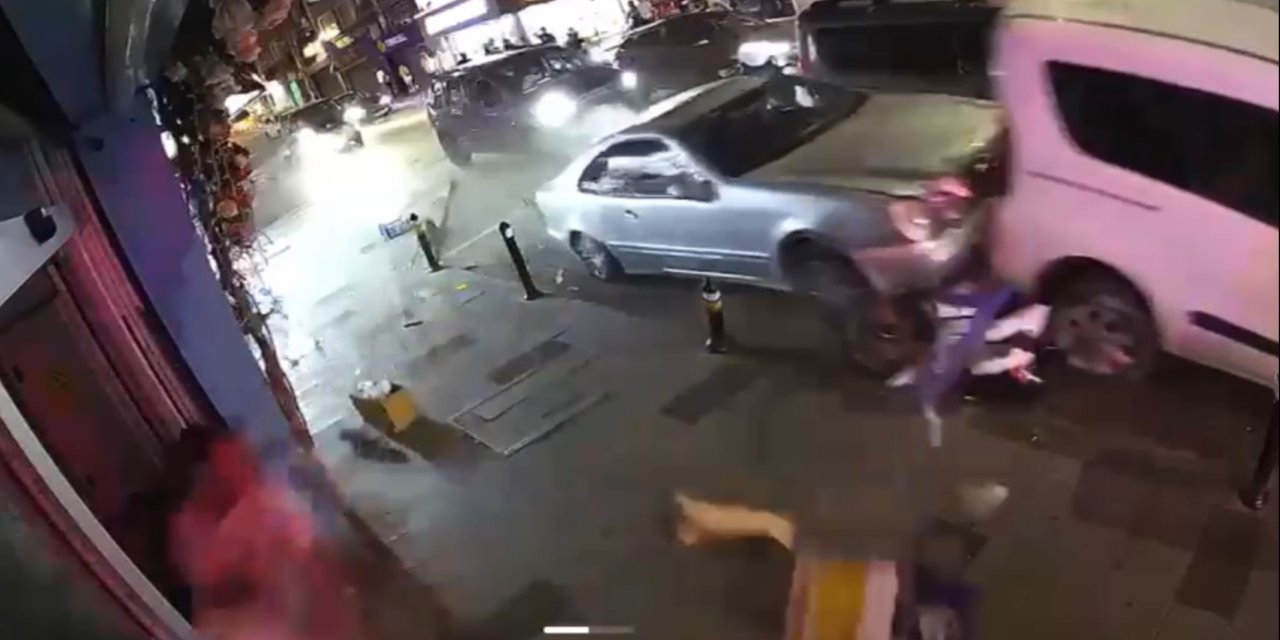 17 yaşındaki sürücü 7 araca çarptı