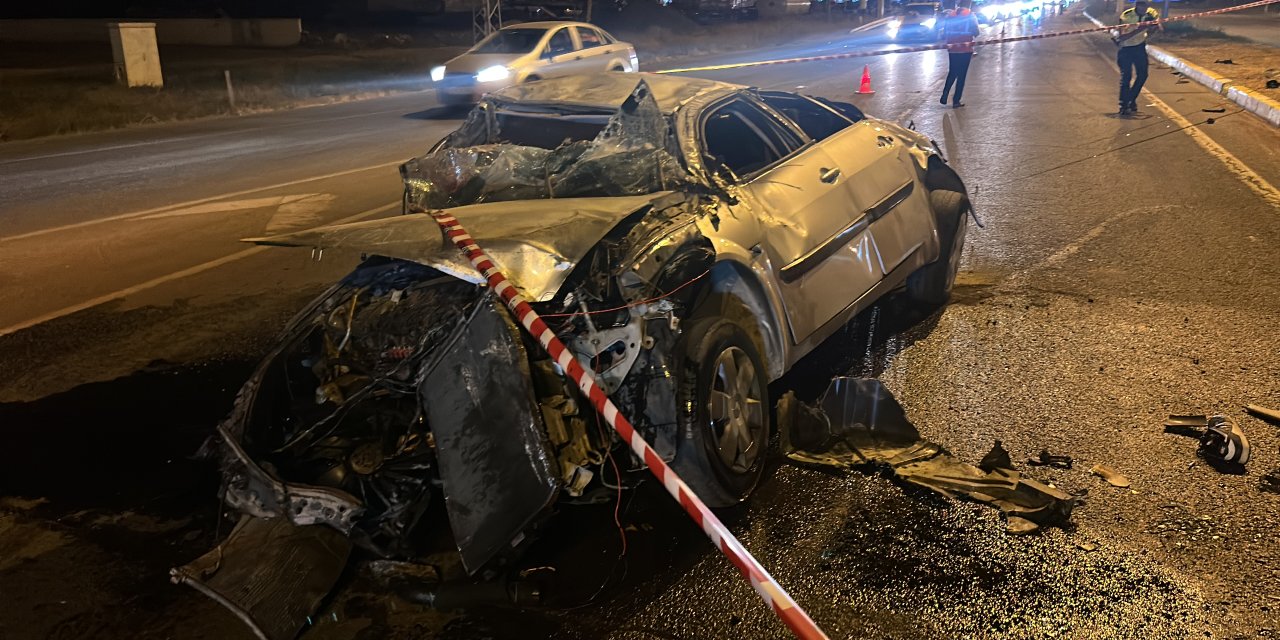 Otomobil takla attı: 1 ölü, 1 yaralı