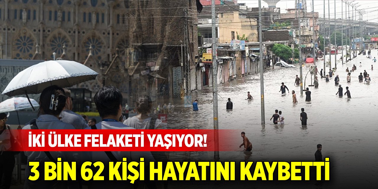 İki ülke felaketi yaşıyor! 3 bin 62 kişi hayatını kaybetti