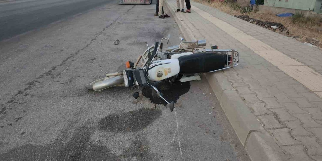 Kazada motosikletin sürücüsü öldü