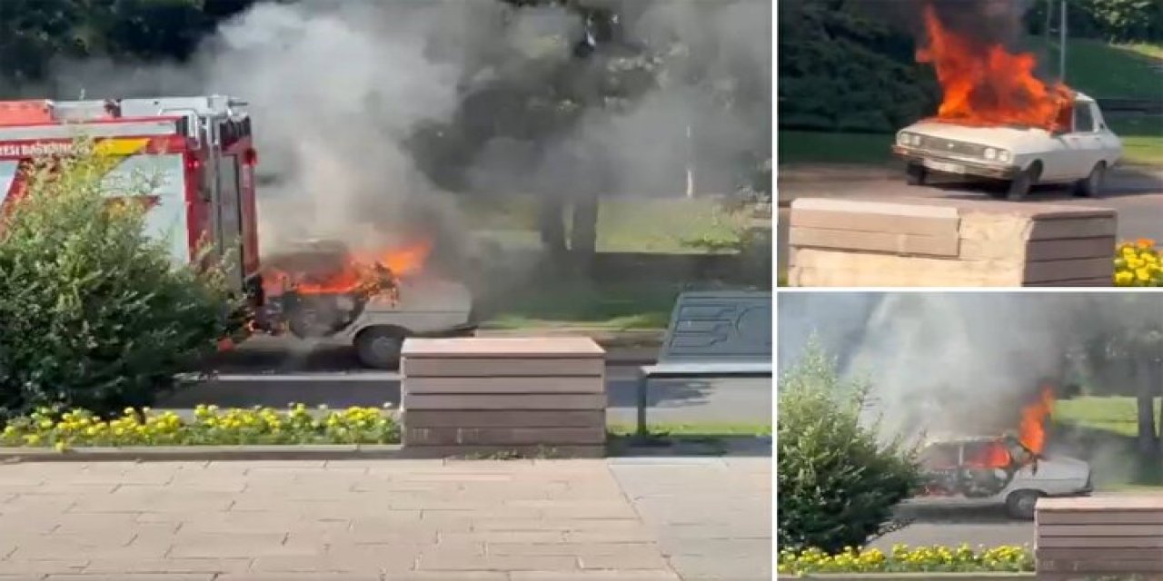 TBMM önünde “Beyaz Toros” yakan şahıs tutuklandı