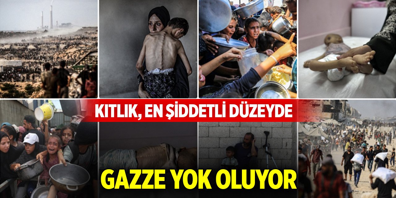 Dünyanın gözü önünde Gazze yok oluyor... Kıtlık, en şiddetli düzeyde