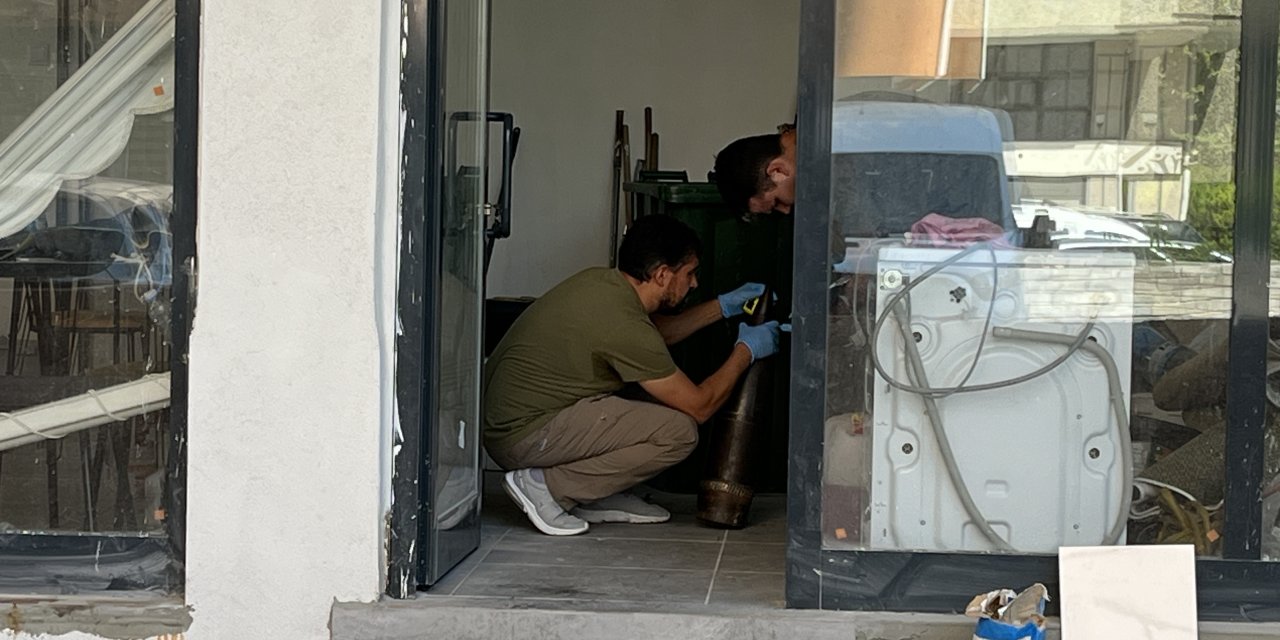 Konya’da bir apartmanda top mermisi bulundu