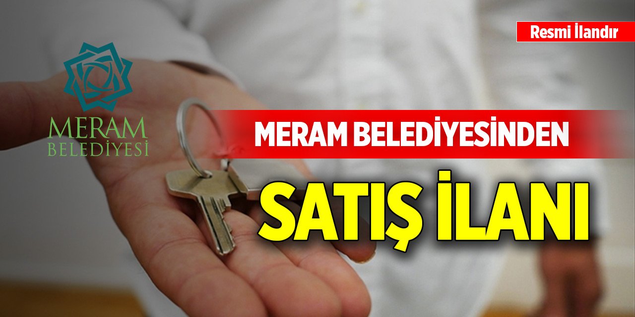 Meram Belediyesinden satış ilanı