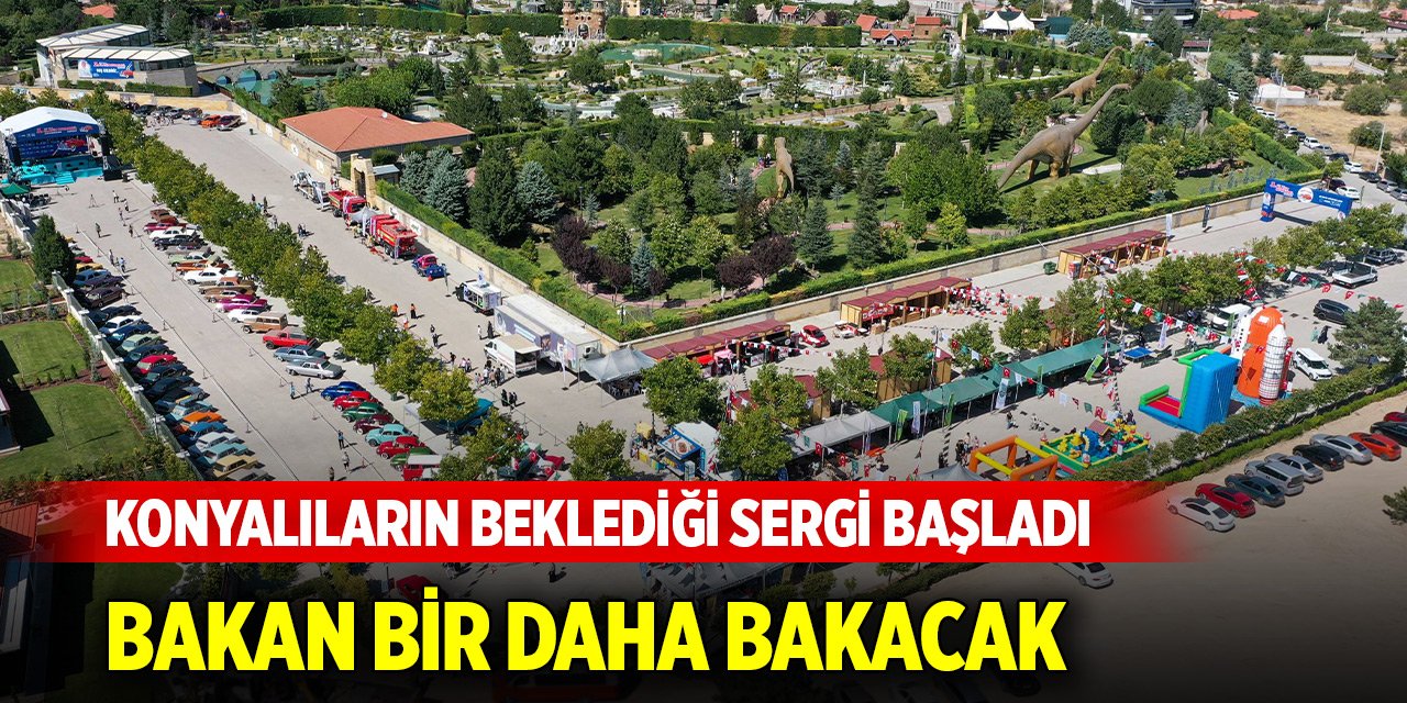 Konyalıların merakla beklediği sergi başladı! Bakan bir daha bakacak