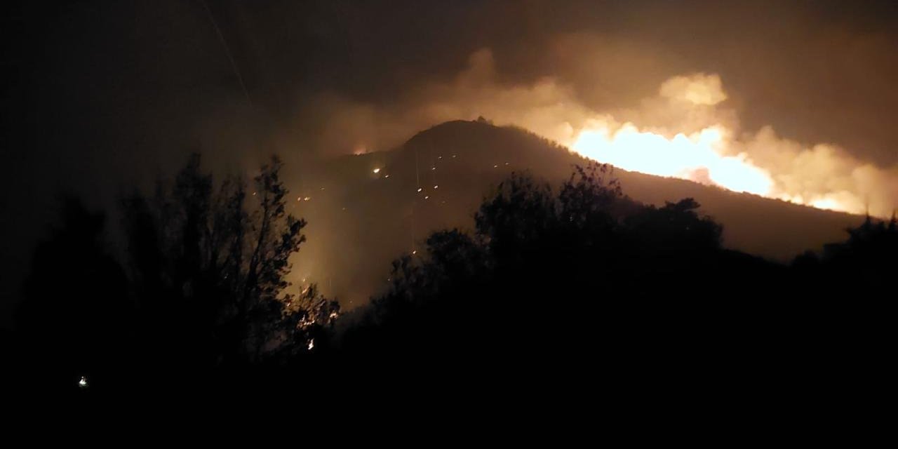 Denizli'deki orman yangını rüzgarla yayıldı