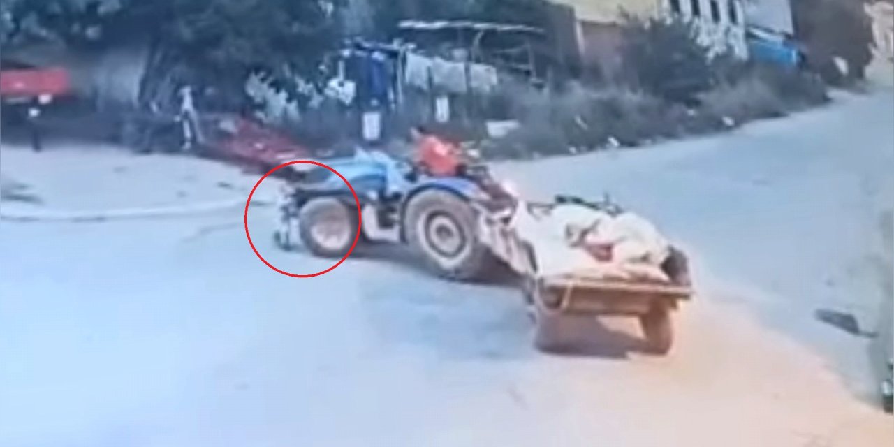 2 yaşındaki Batu traktörün altında kaldı! O anlar kamerada