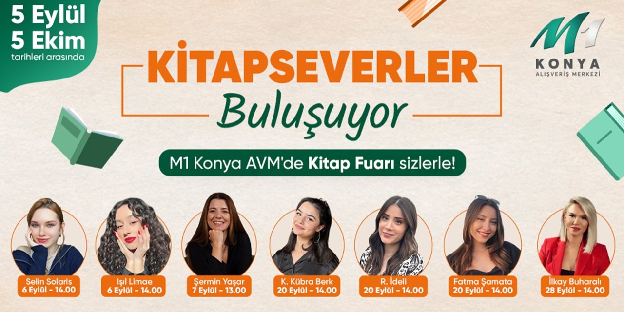 Kitapseverler M1 Konya AVM’de buluşuyor
