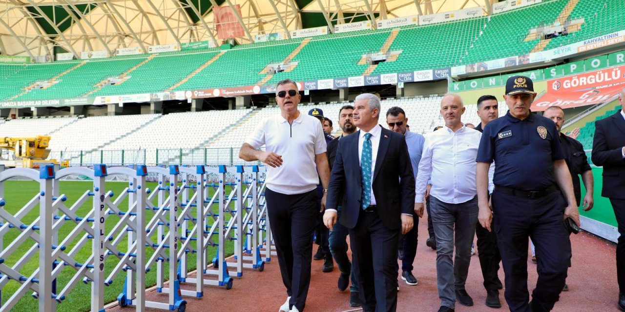 Konyaspor Stadyumu'nda incelemeler yapıldı!