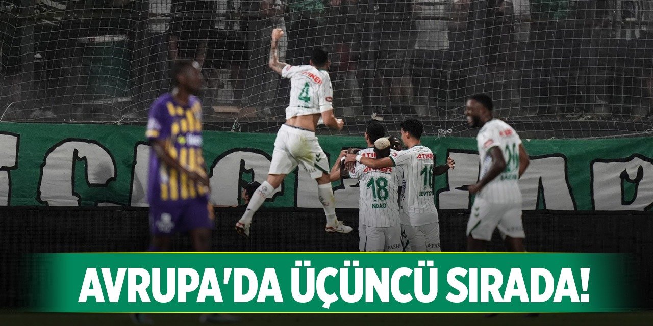 Konyaspor bu alanda Avrupa’da 3.oldu!