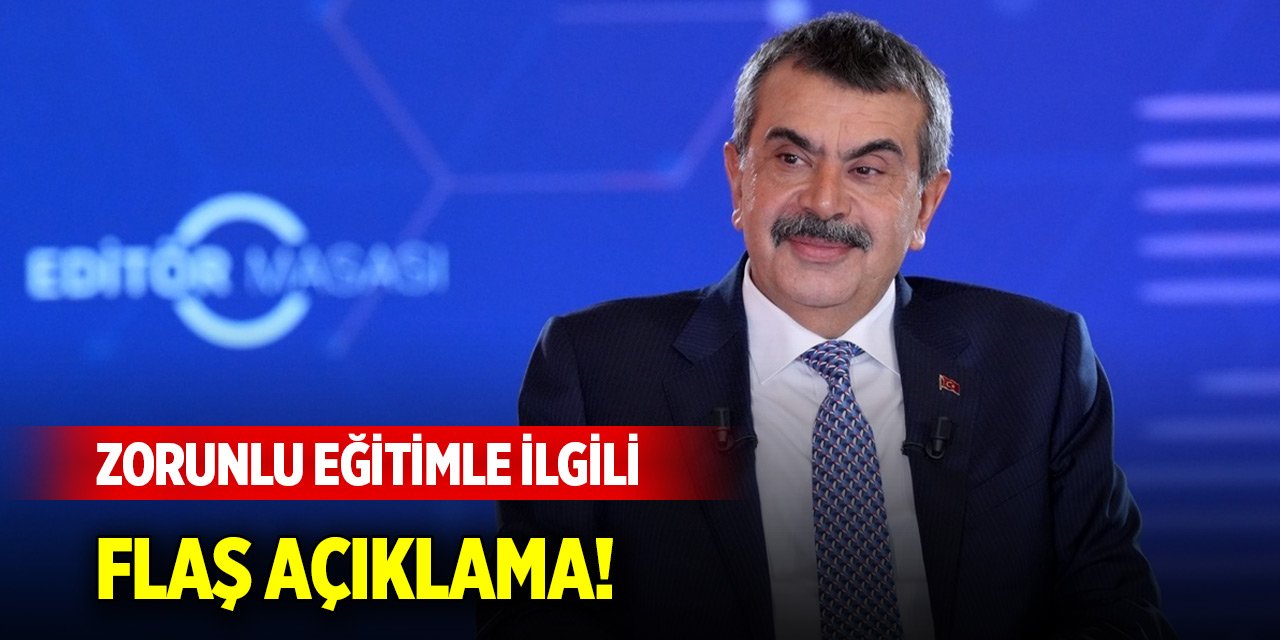 Bakan Tekin'den zorunlu eğitimle ilgili flaş açıklama!