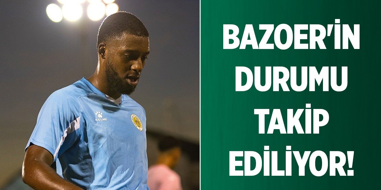 Konyasporlu Bazoer maçı tamamlayamadı!