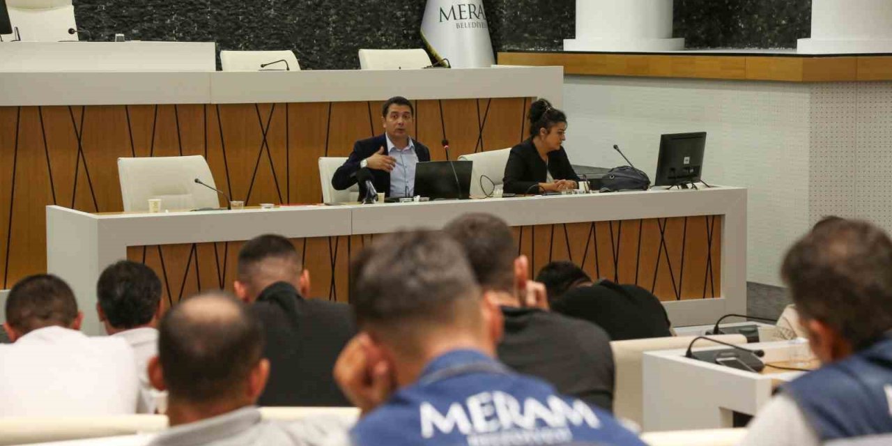 Meram Belediyesinden personele tehlikeli madde eğitimi