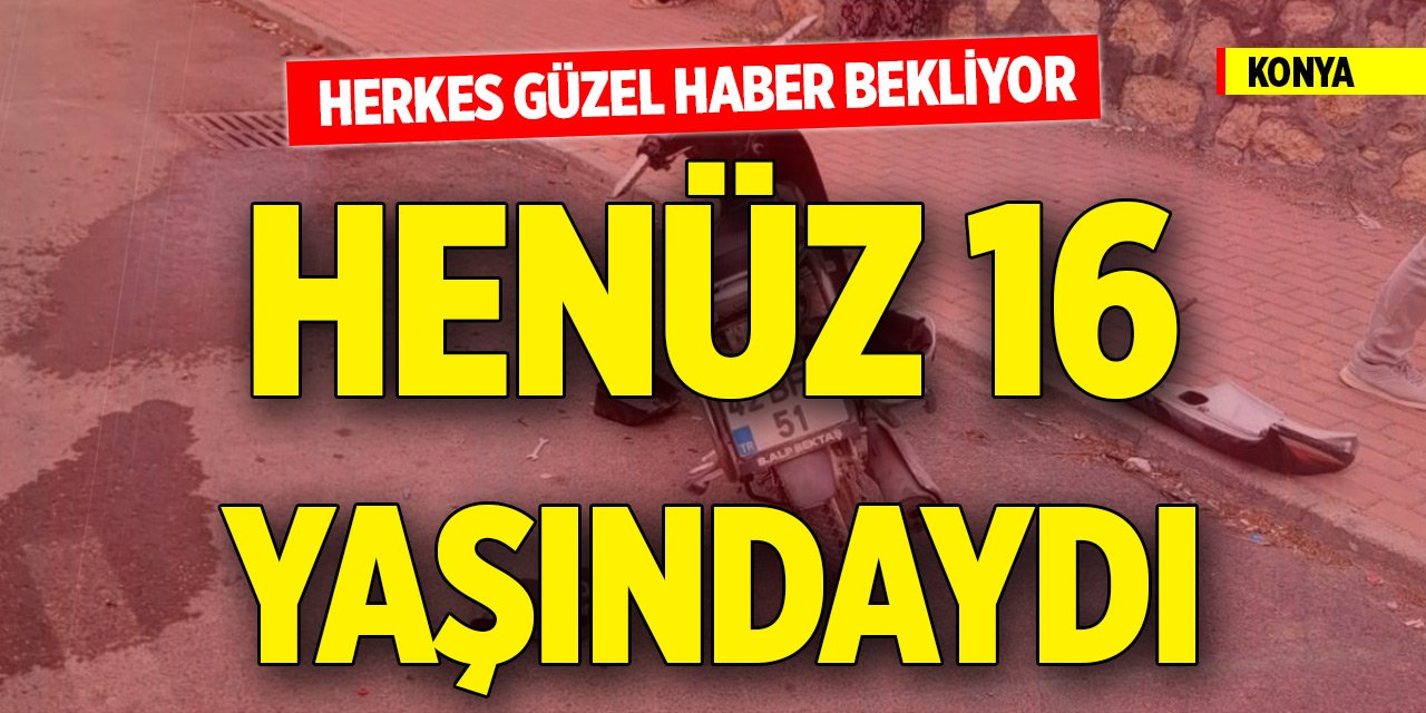 Konya'da motosiklet kazası: Çocuk ağır yaralandı