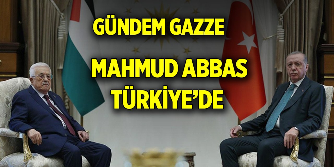 Cumhurbaşkanı Erdoğan, Filistin Devlet Başkanı Mahmud Abbas ile görüştü