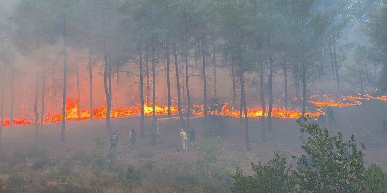 Yangın büyüdü! 108 ev tahliye edildi