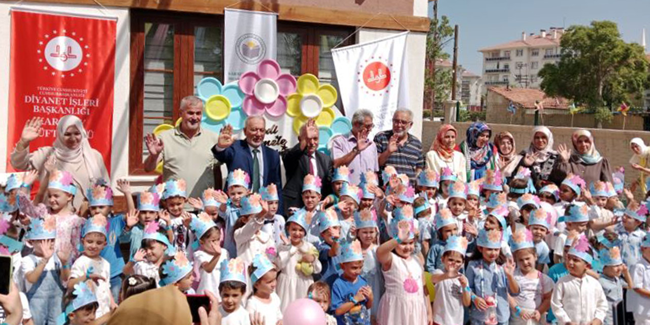 İrfaniye Kur’an Kursu'nda miniklerin Bed-i Besmele töreni