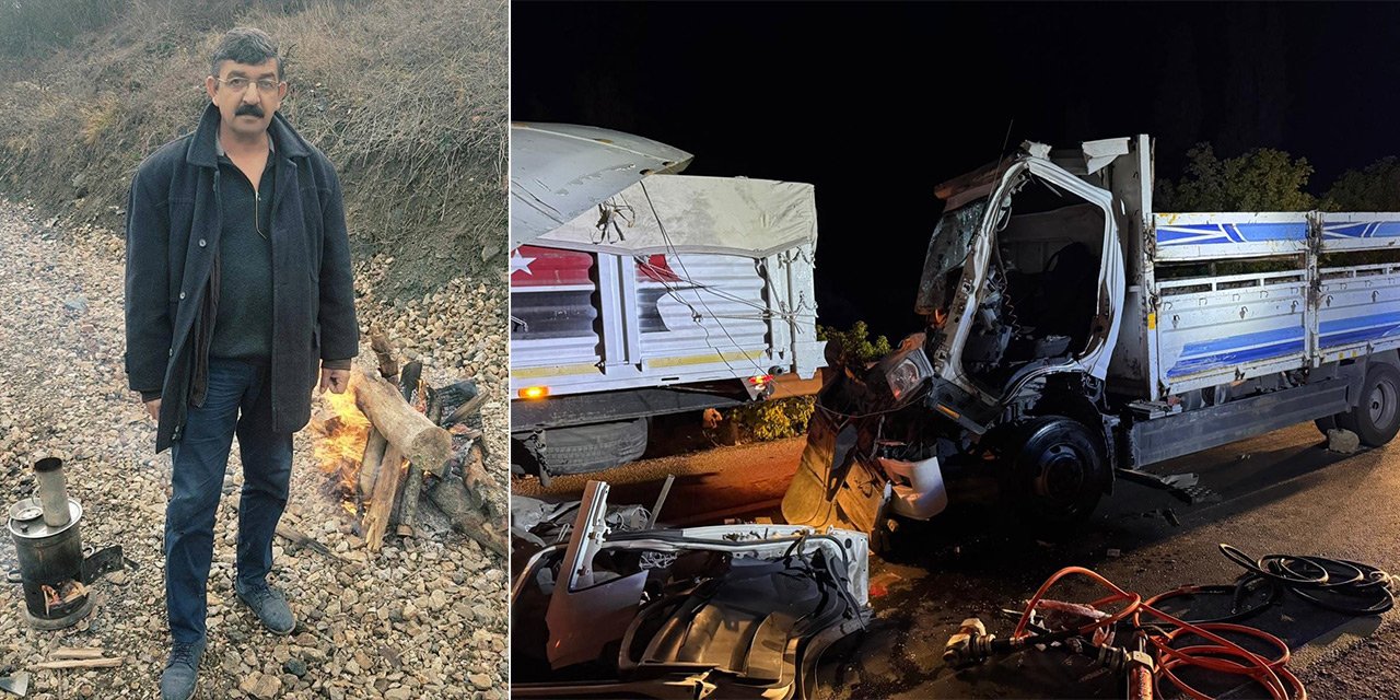 Tırla çarpışan kamyonun sürücüsü hayatını kaybetti
