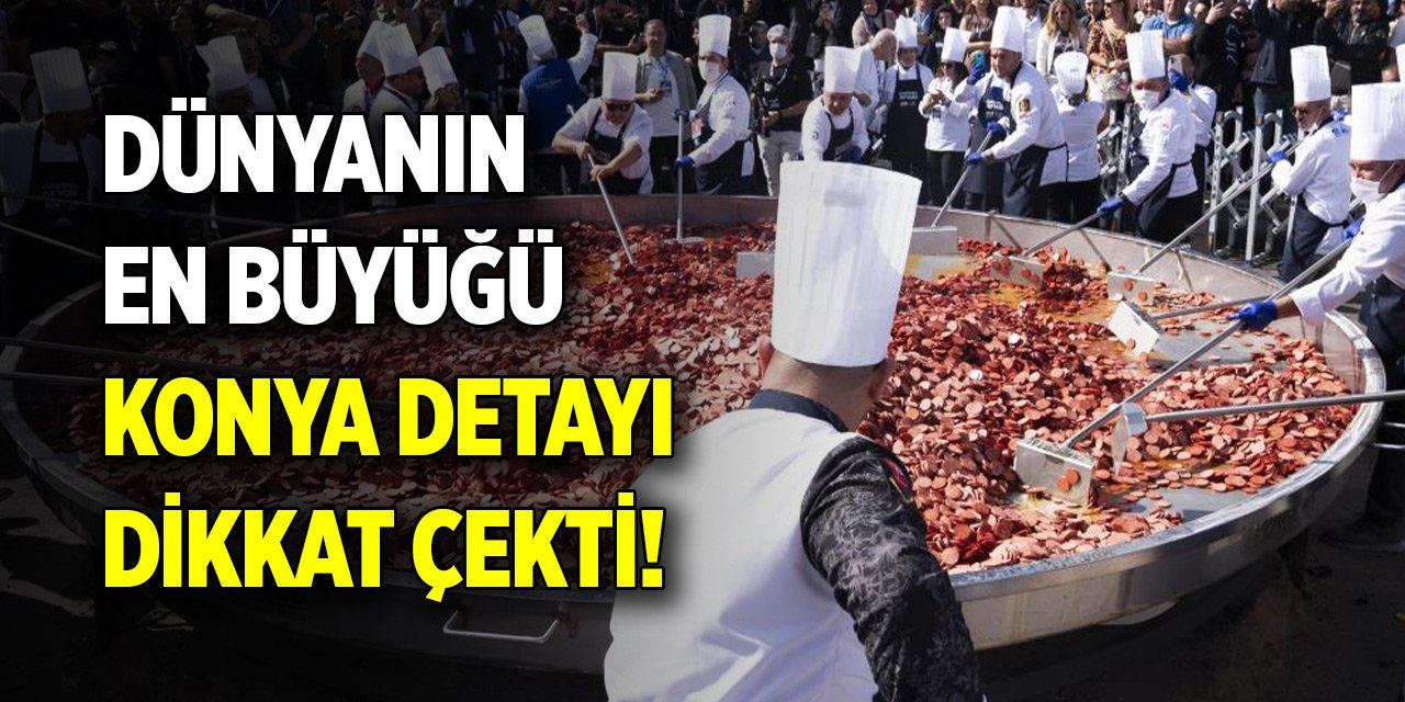 Dünyanın en büyük sucuklu yumurtası rekorunda, Konya detayı