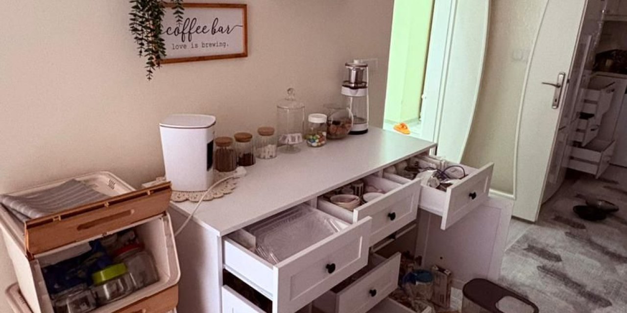 Evini dağıtıp, hırsızlık ihbarında bulundu