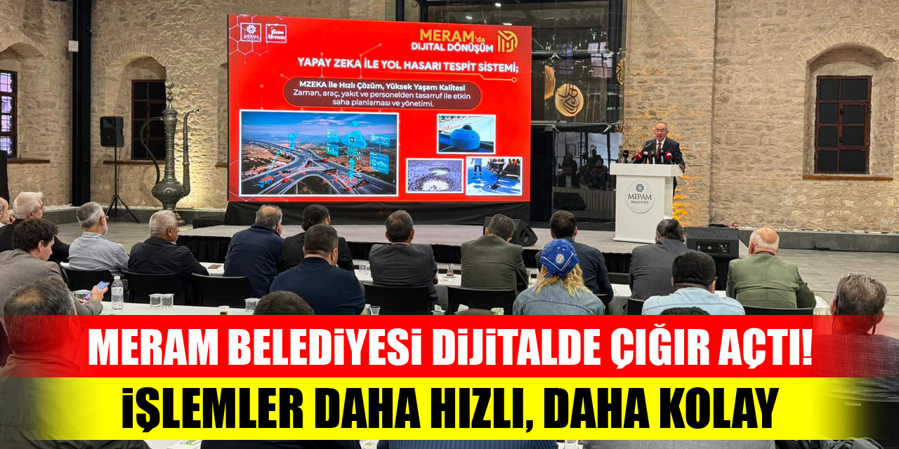 Meram Belediyesi dijitalde çığır açtı! İşlemler daha hızlı, daha kolay