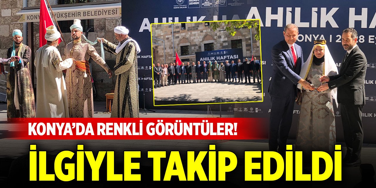Konya’da renkli görüntüler! İlgiyle takip edildi