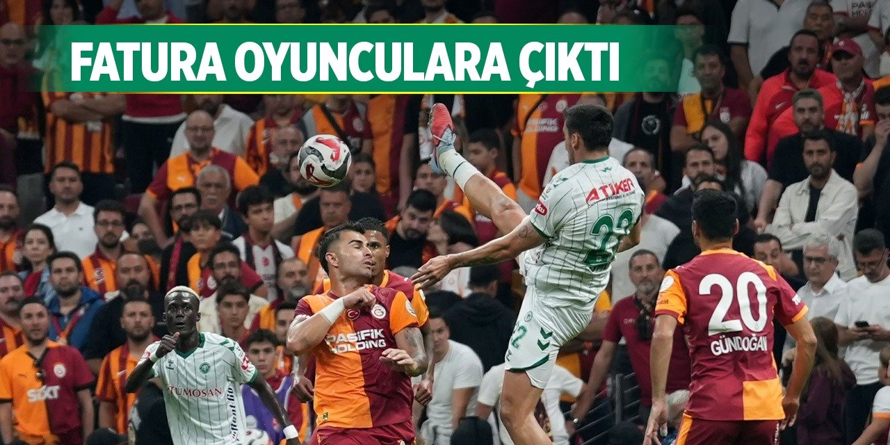 Konyaspor'da başarısızlığın faturası futbolculara kesildi!
