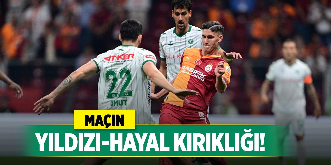 Konyaspor'da maçın yıldızı ve hayal kırıklığı netleşti!