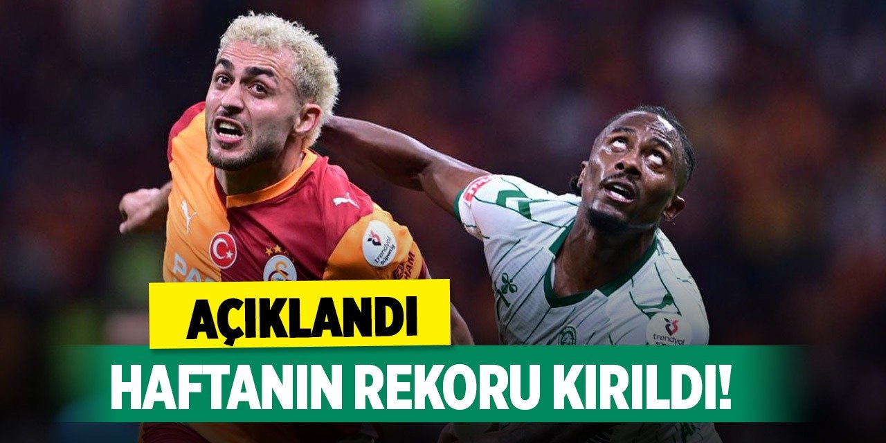 Konyaspor maçı haftanın rekorunu kırdı!