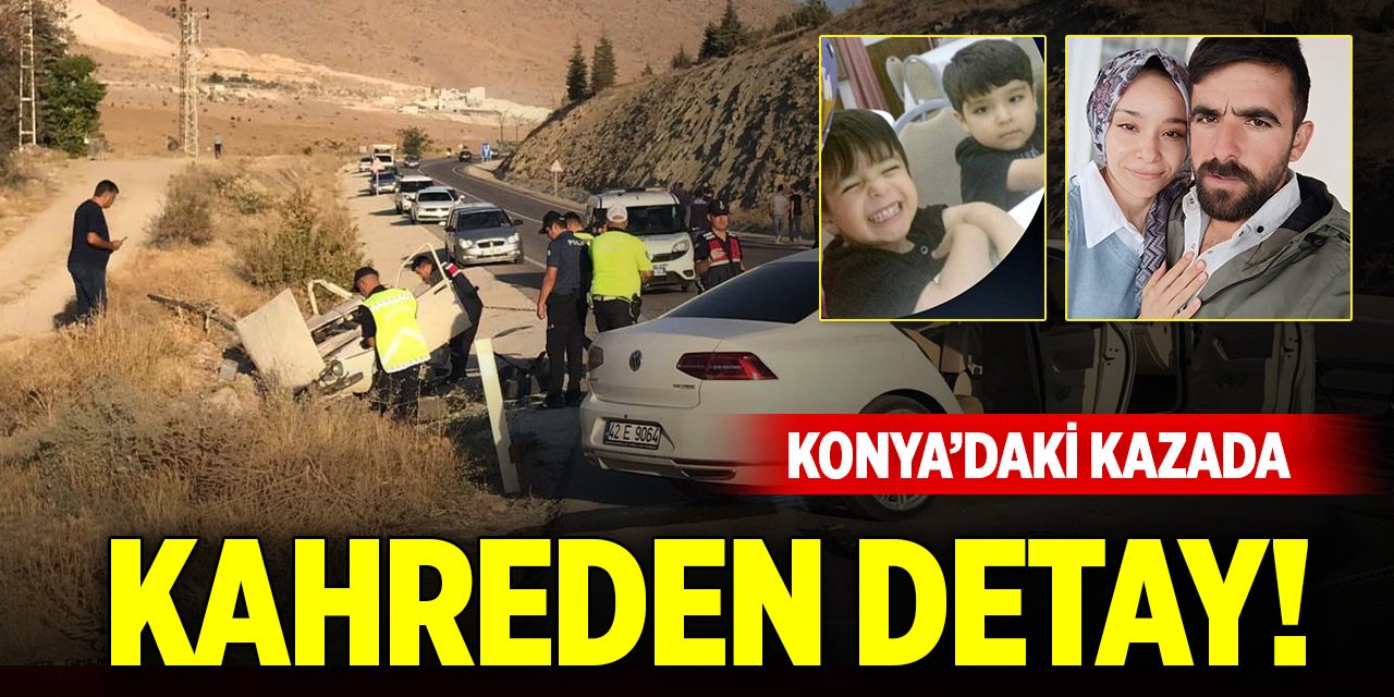 Konya'da ikizlerin öldüğü kazada, kahreden detay ortaya çıktı