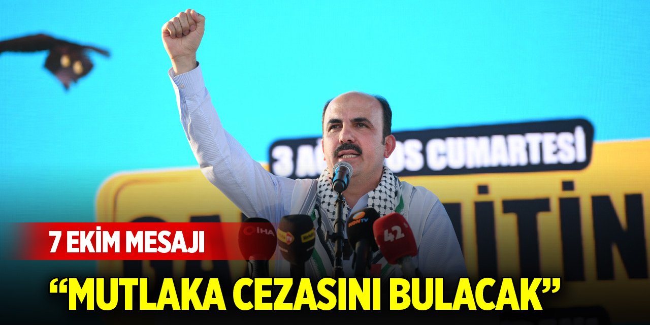 Başkan Altay'dan 7 Ekim mesajı: Mutlaka cezasını bulacak