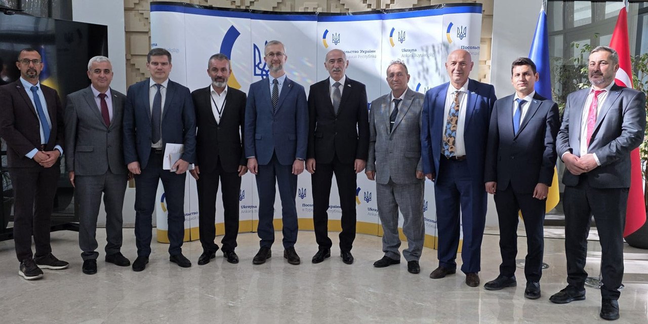 KONİAD heyetinden Ukrayna Büyükelçisi’ne ziyaret