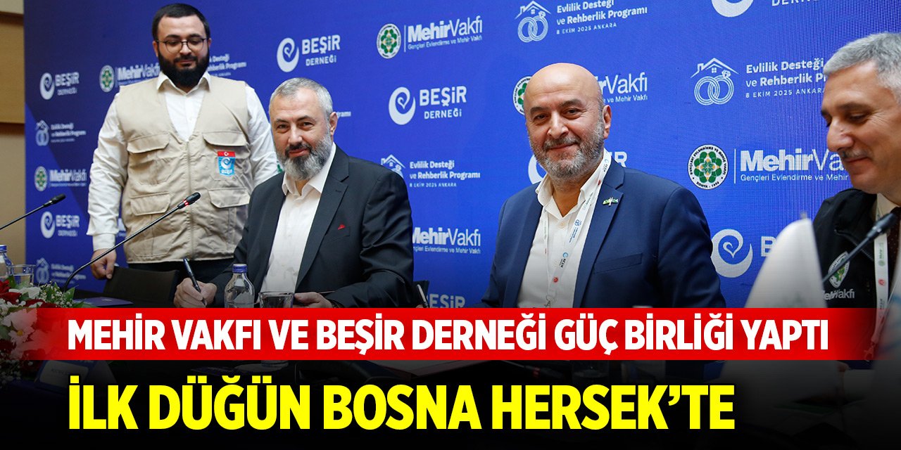 Mehir Vakfı ve Beşir Derneği güç birliği yaptı: İlk düğün Bosna Hersek’te
