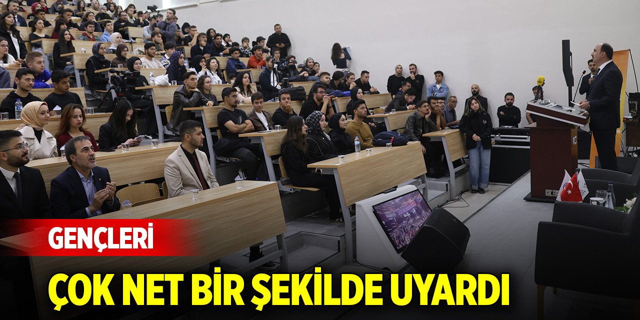 Başkan Altay gençleri çok net bir şekilde uyardı