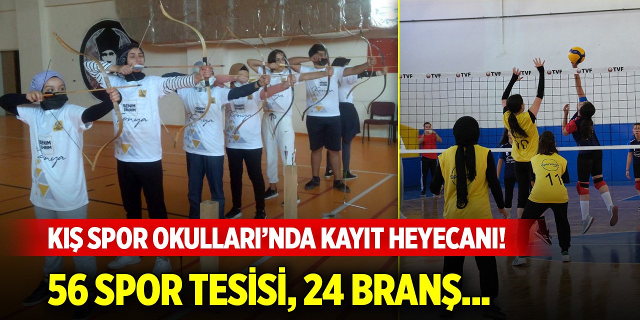 Konya'da Kış Spor Okulları’nda kayıt heyecanı!