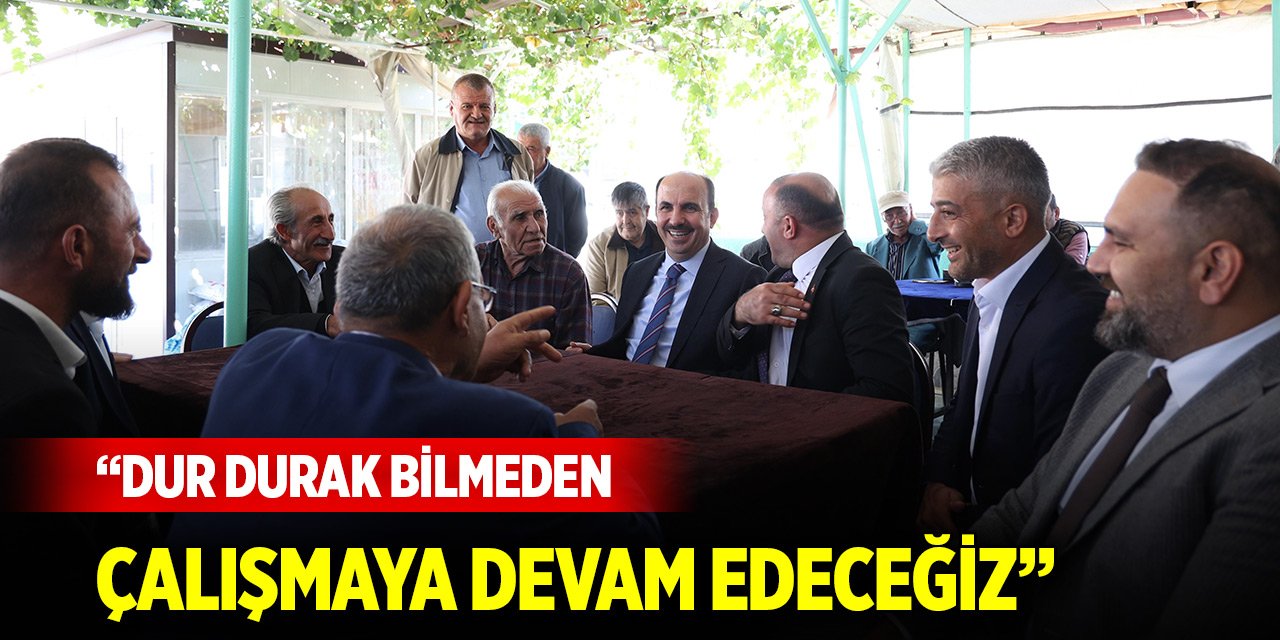 Başkan Altay: Dur durak bilmeden çalışmaya devam edeceğiz