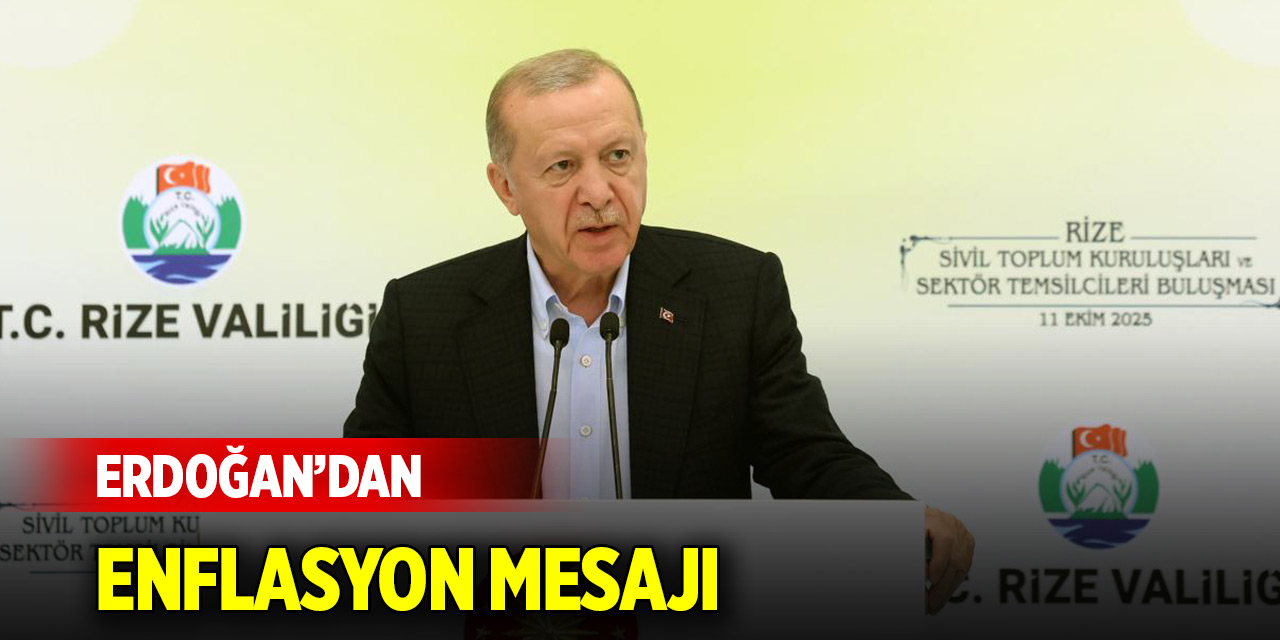 Cumhurbaşkanı Erdoğan: Enflasyonu tek haneye indireceğiz