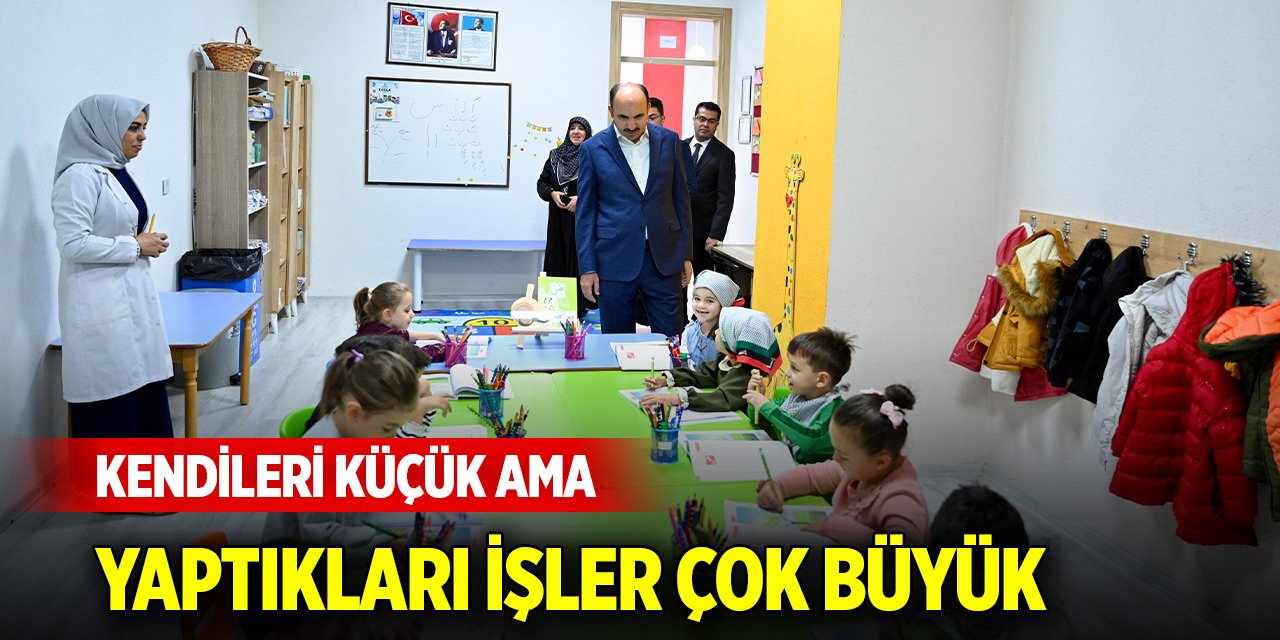 Başkan Altay ziyaret etti... Kendileri küçük ama yaptıkları işler çok büyük
