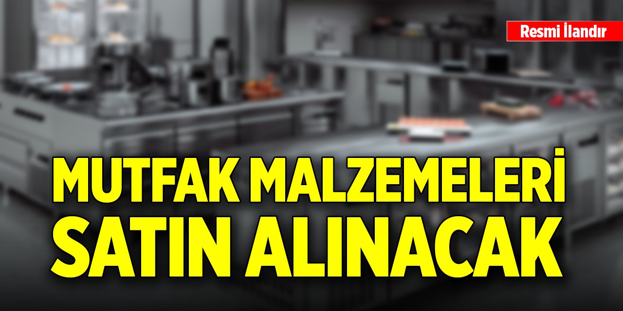 Mutfak malzemeleri satın alınacak