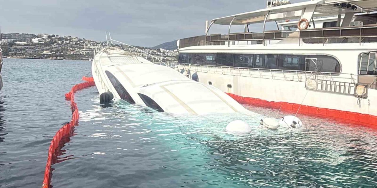 40 milyon TL’lik yat sulara gömüldü