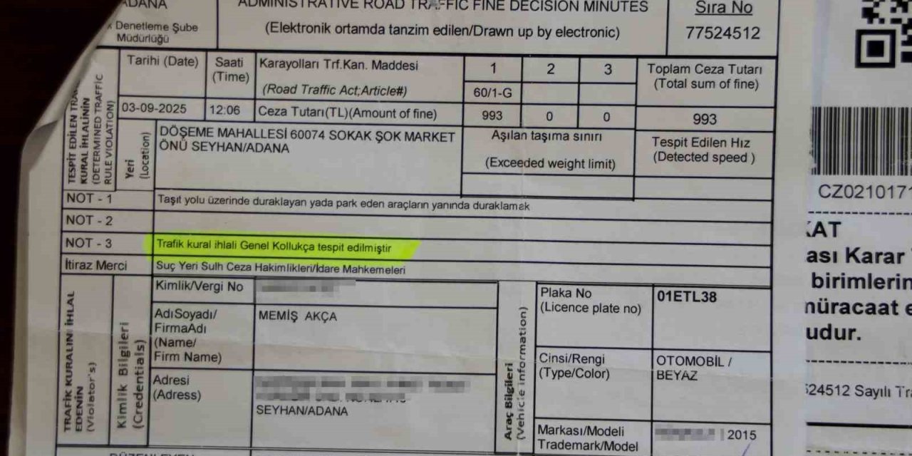 Her polis ceza yazamayacak: Emsal karar