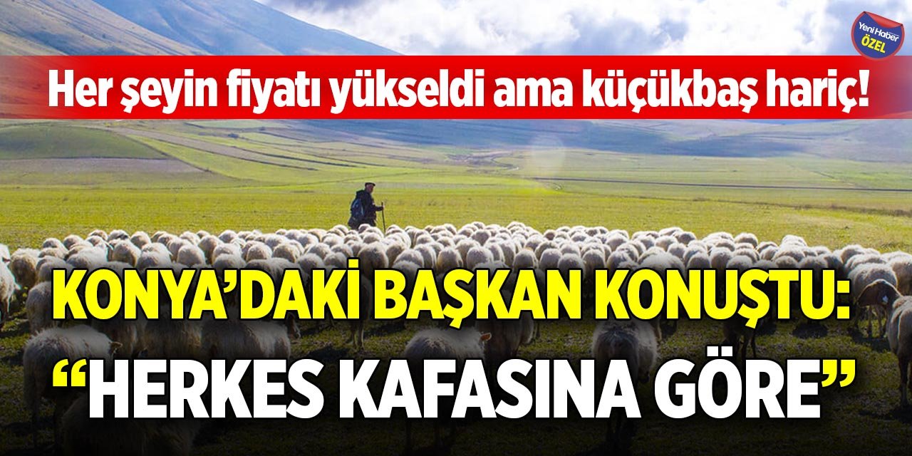 Her şeyin fiyatı yükseldi ama küçükbaş hariç! Konya’daki başkan konuştu: “Herkes kafasına göre”