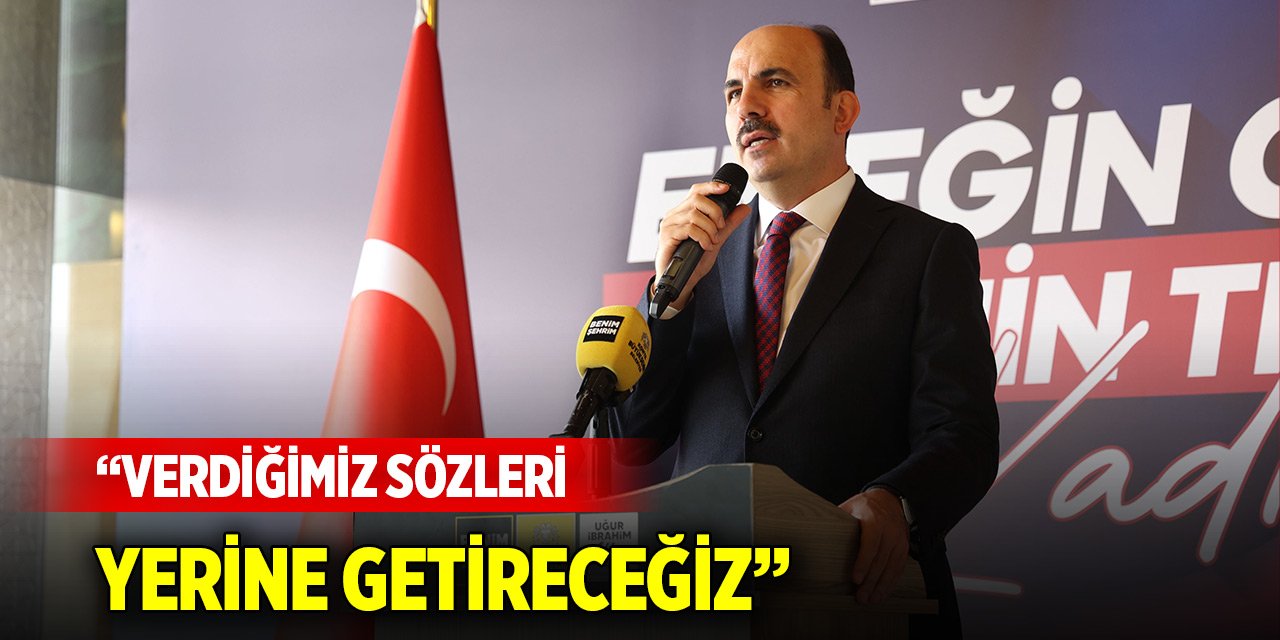 Başkan Altay: Verdiğimiz sözleri yerine getirmek için çaba sarf ediyoruz